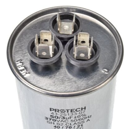 Rheem 43-25133-07 Dual Round Capacitor 50-3-370 - Image 2