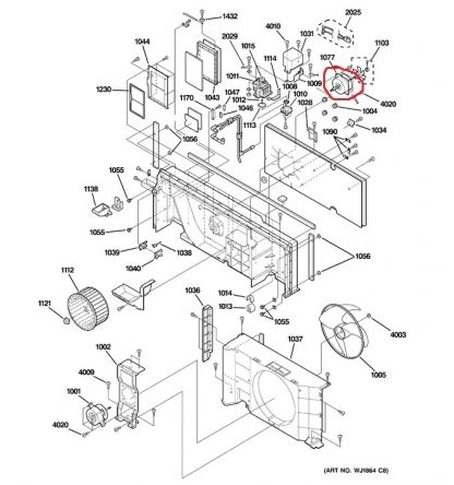 WP94X10198 GE Fan Motor Indoor