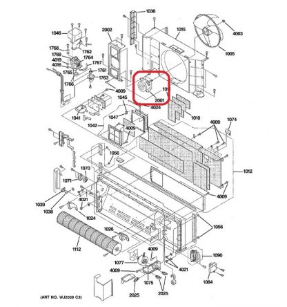 WP94X20644 GE Kit Dc Fan Motor