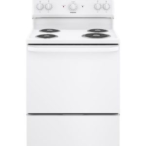 NEW WHITE RBS160DMWW HOTPOINT ELECTRIC RANGE