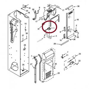 W10436861 Whirlpool Evaporator Fan Motor