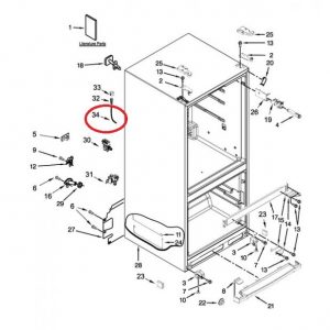 W10664272 Refrigerator Water Tube