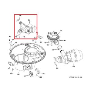 WD19X24829 DISHWASHER DRAIN PUMP KIT