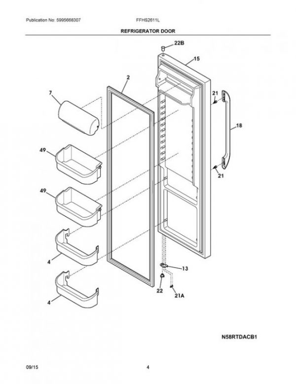 241786001 Door Gasket