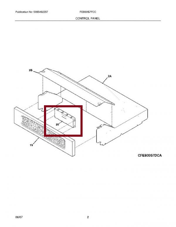 316418523 Oven Control