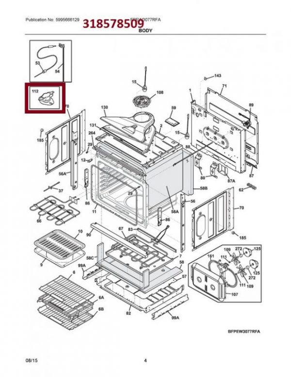 Frigidaire 318578509 Oven Thermal Limit - Image 2