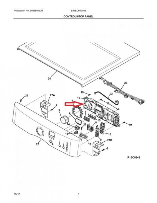 809160407 Dryer Control Board