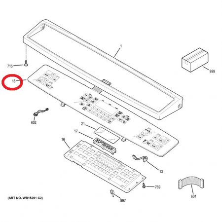 WB27X21437 Glass Control Board