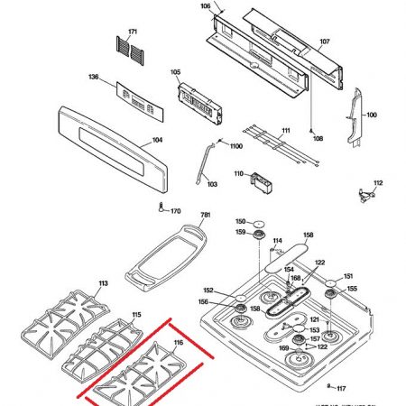 WB31K10211 GE Grate Cast Dd Rt