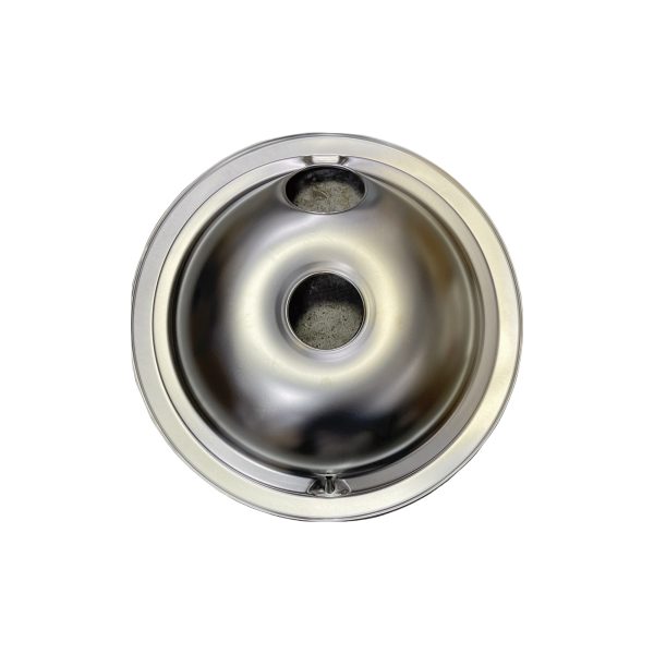 GE WB31M16 Small 6 inch Chrome Burner Drip Bowl - Image 3
