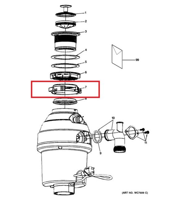 WC05X10003 Disposal Mounting Ring