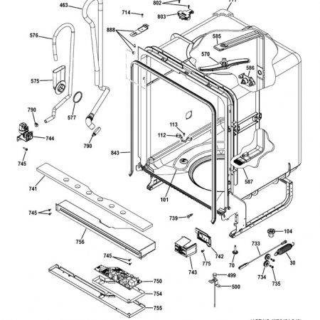 WD24X10063 General Electric Hose Loop Drain High
