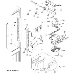 WR17X12301 Water Filter And Tube Asm