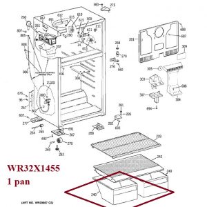 WR32X1455 General Electric Pan Veg Twin Low