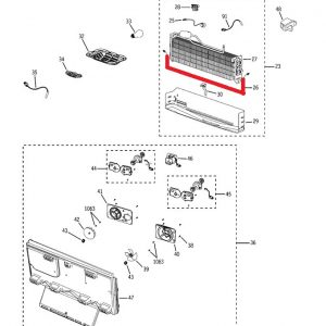 WR51X10104 GE Defrost Heater Element
