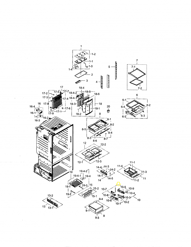 DA97-12663A Samsung Case-Filter Tank
