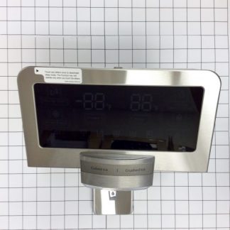 The Samsung DA97-08518D Dispenser Cover Assembly with User Interface for Samsung refrigerators. 
