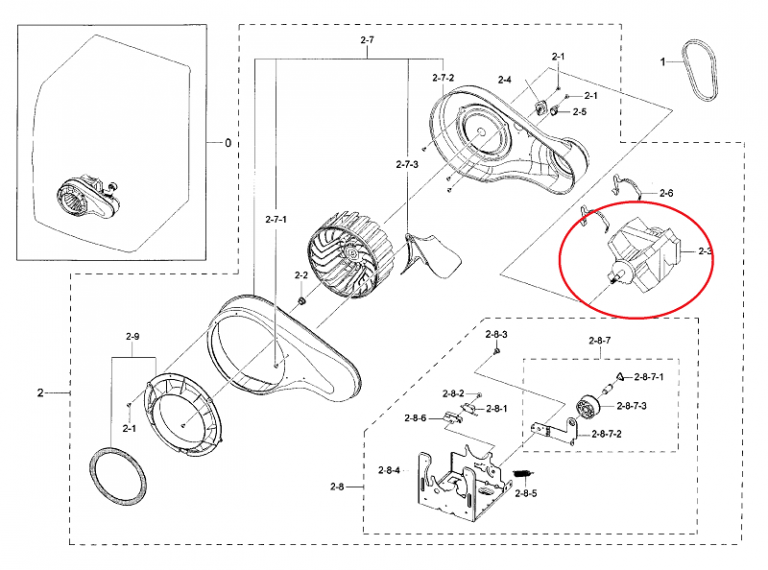 DC93-00101N Dryer Drive Motor - Image 6