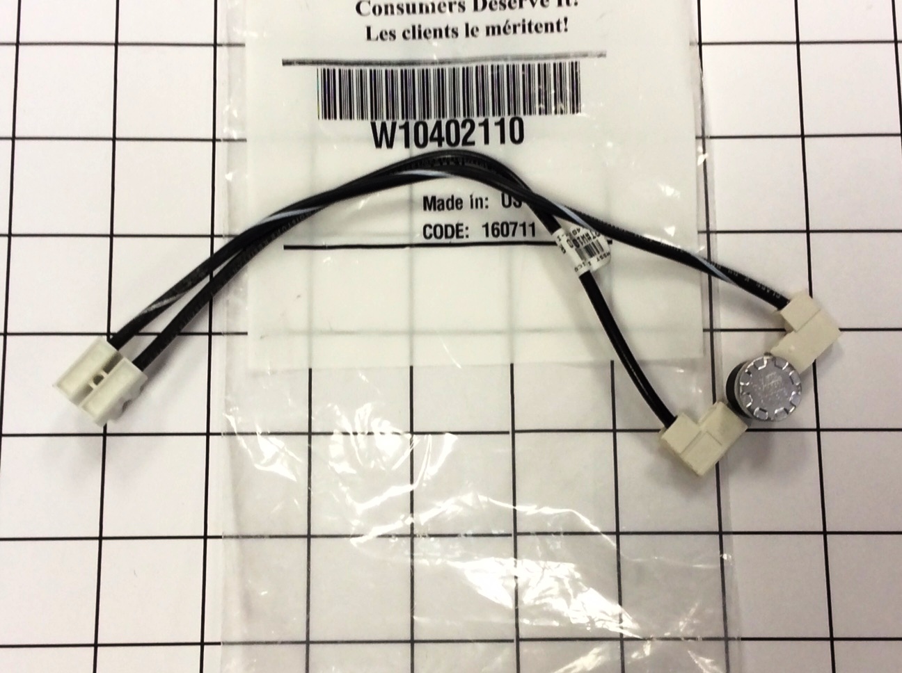 W10402110 Dishwasher Thermal Fuse Kit