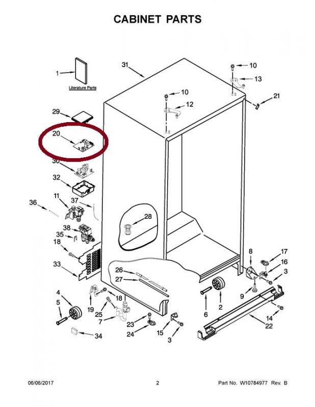 WPW10226427 Refrigerator Power Supply Appliance Parts Distributors